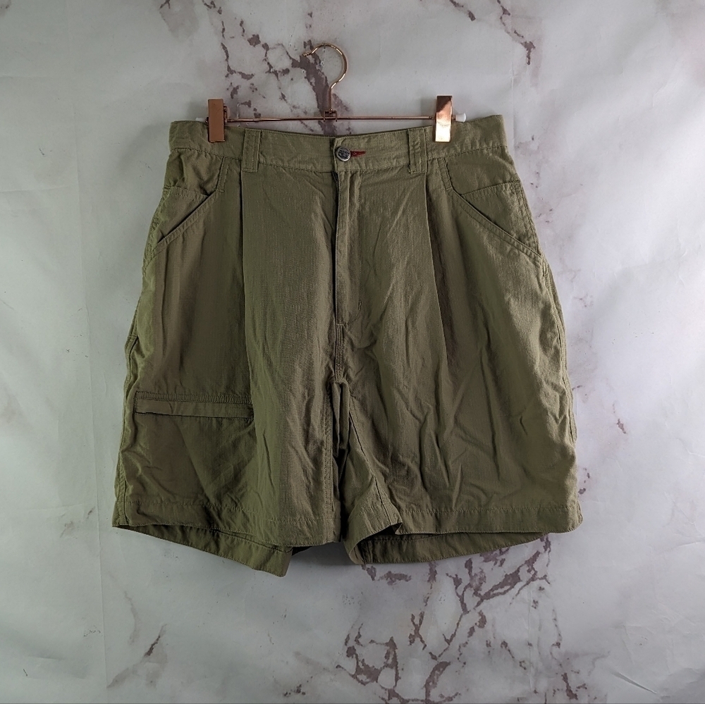 Marmot Shorts Womens 10 Medium Khaki Tan VintagHigh Rise Nylon Hiking Water